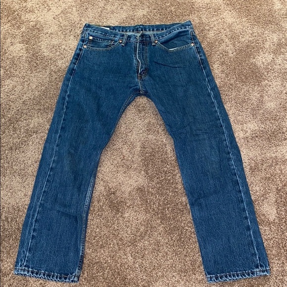 Levis 505 denim jeans 34Wx 30L - Picture 2 of 5